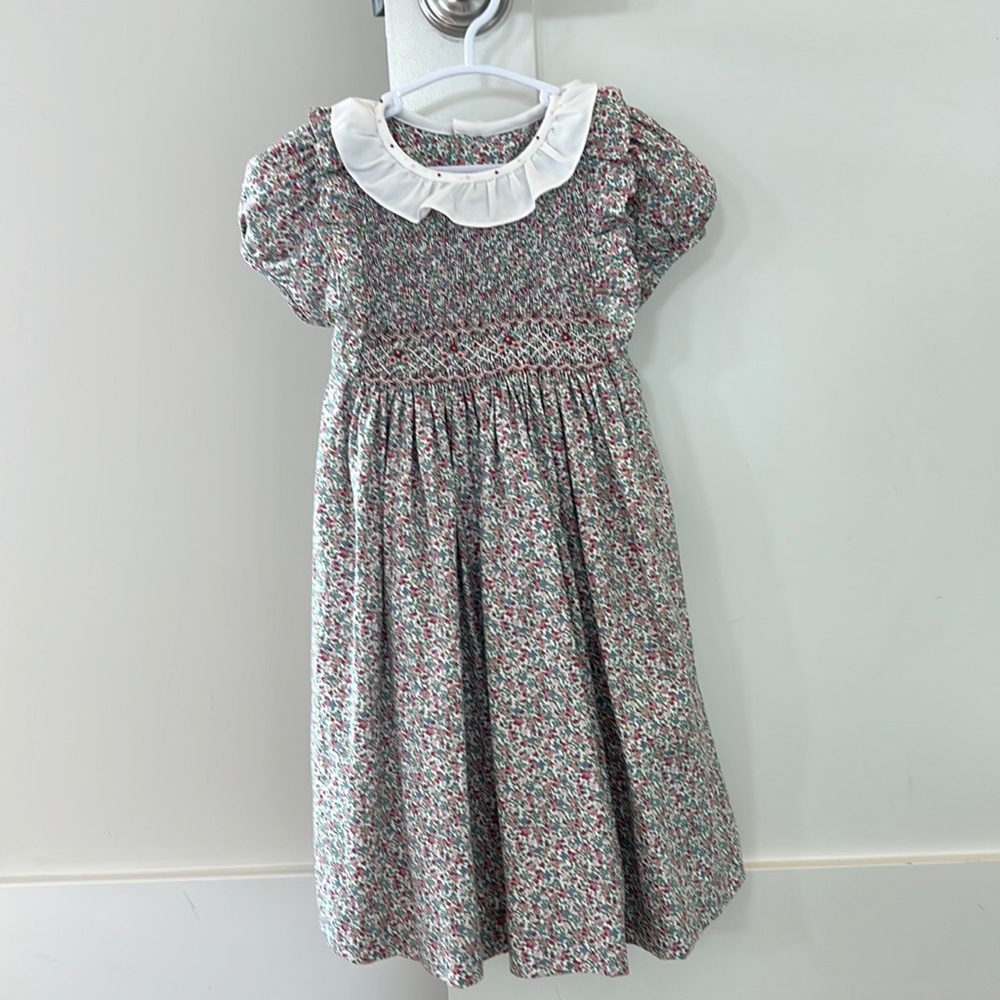 Luli and Me floral smocked dress